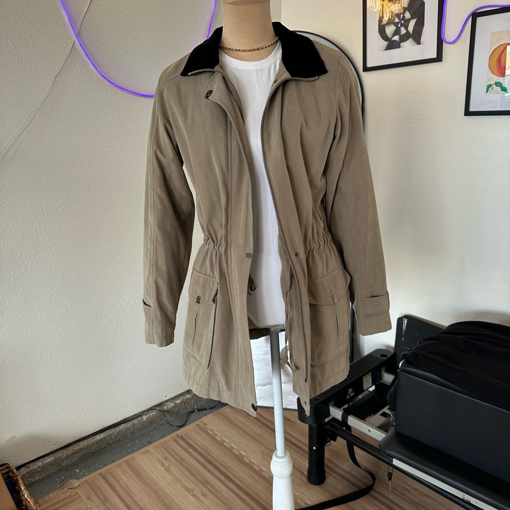 SALE St. John's Bay Tan and Black Jacket